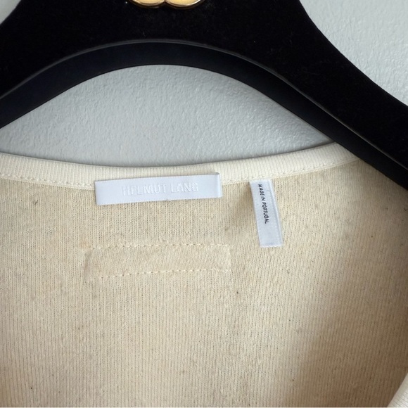 Helmut Lang vneck Sherpa shaggy pullover sweater cream cream size xs - Picture 6 of 8